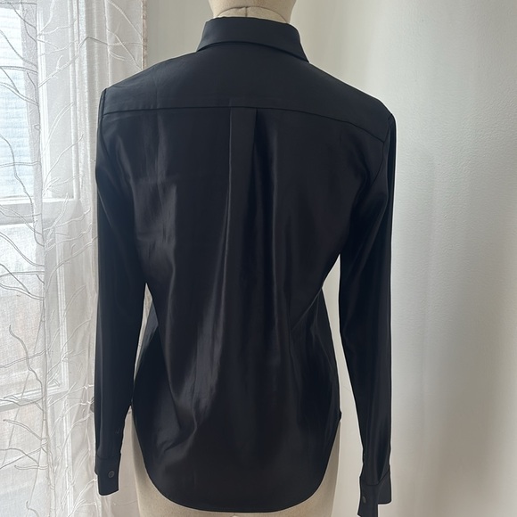 Long sleeve Satin Shirt Blouse - Picture 5 of 6